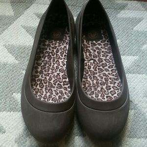 Suede Brown and Leopard Crocs