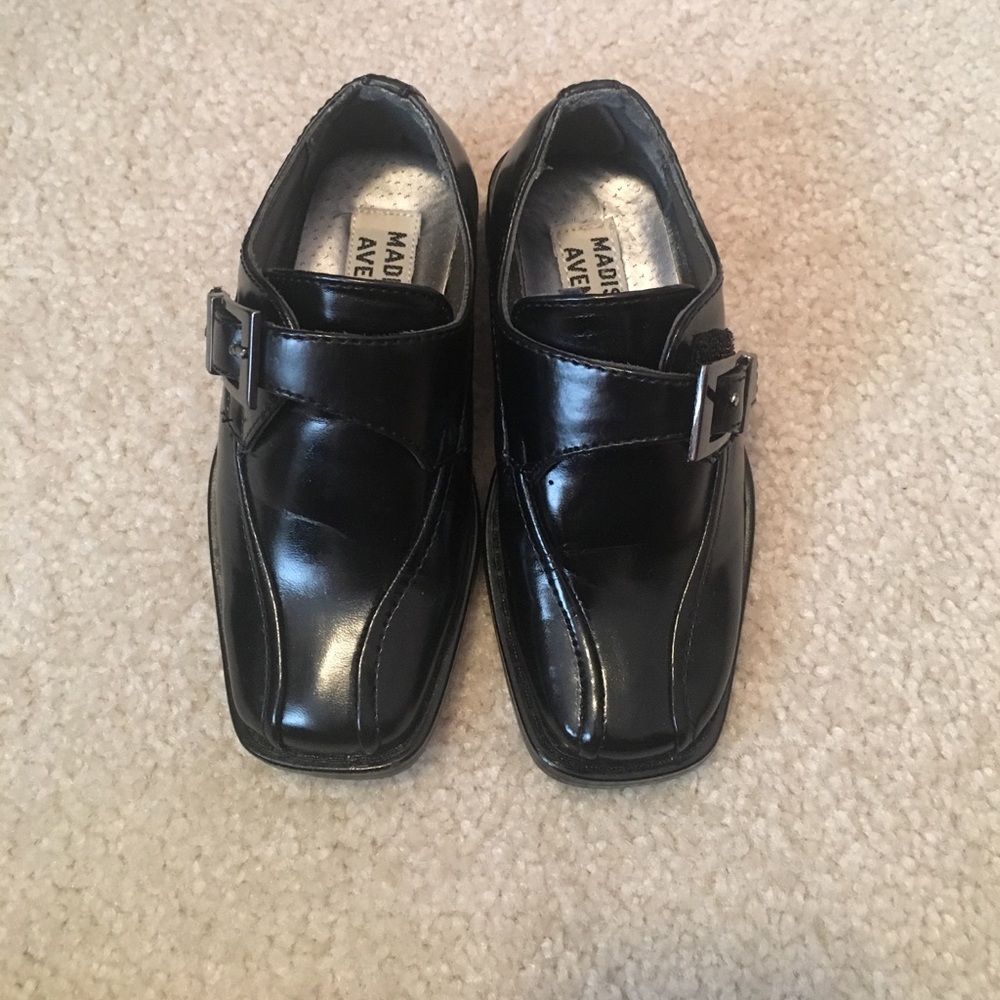 Boys black dress shoes