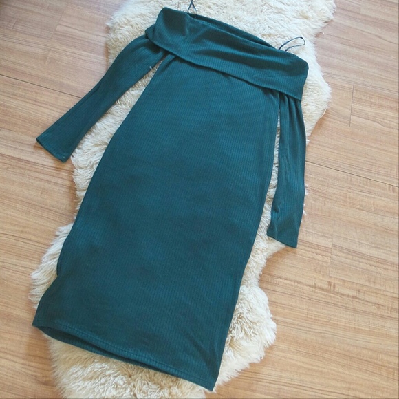 NWT F21 Off the Shoulder Midi Dress XL - Picture 5 of 6