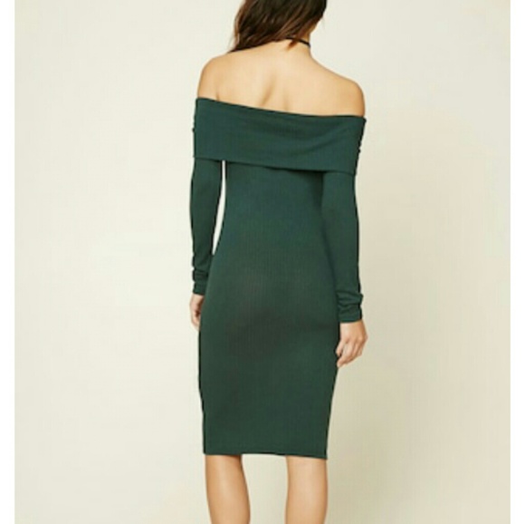 NWT F21 Off the Shoulder Midi Dress XL - Picture 3 of 6