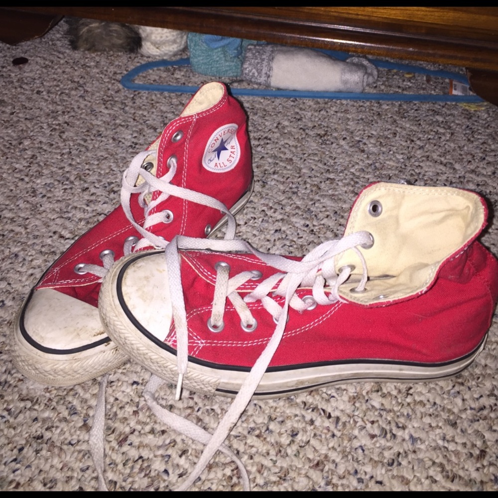 Red Hightop Converse