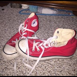 Red Hightop Converse