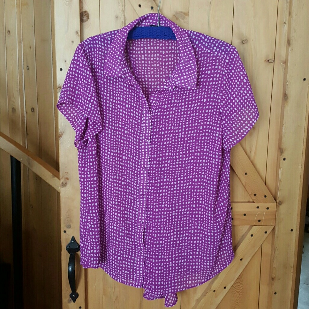 Torrid Sheer Button Up