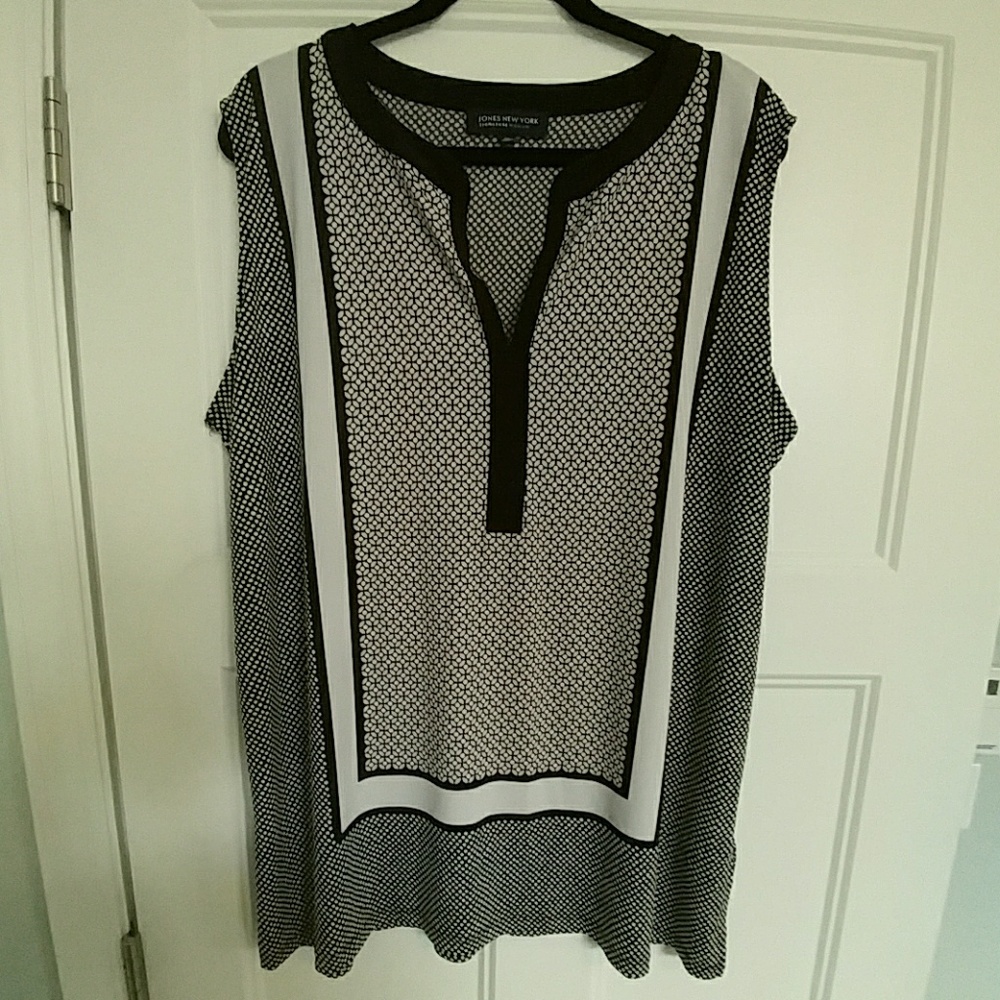 Jones New York Printed Tank Size 2x
