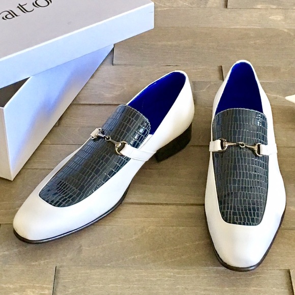 ?FLASH  White and Navy Blue man shoes main image 8