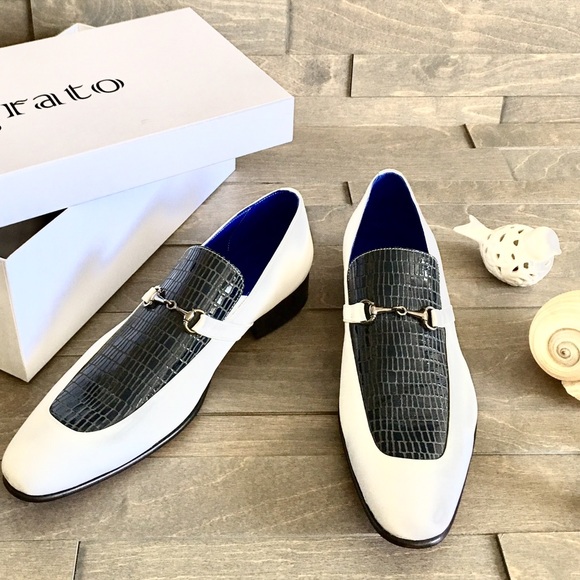 ?FLASH  White and Navy Blue man shoes main image 5