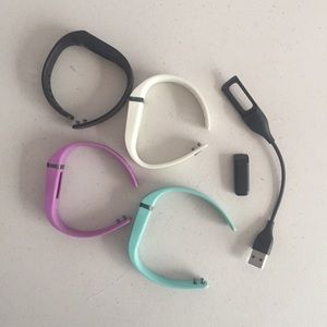 Fitbit Flex with three extra bands