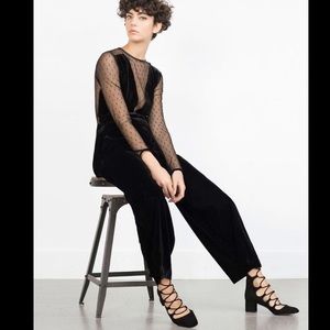 Zara Basic Velvet Culottes