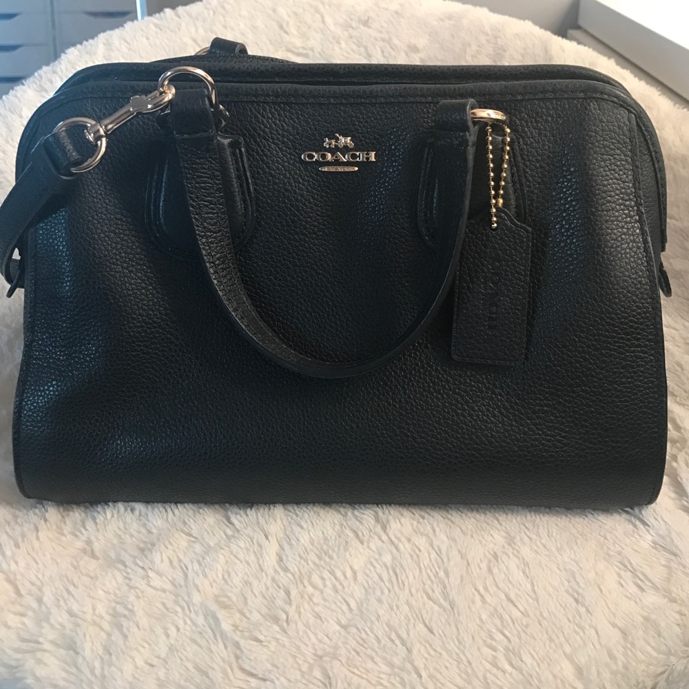 Leather coach bag!