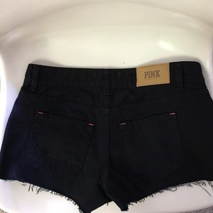 Victoria's Secret PINK denim shorts in black