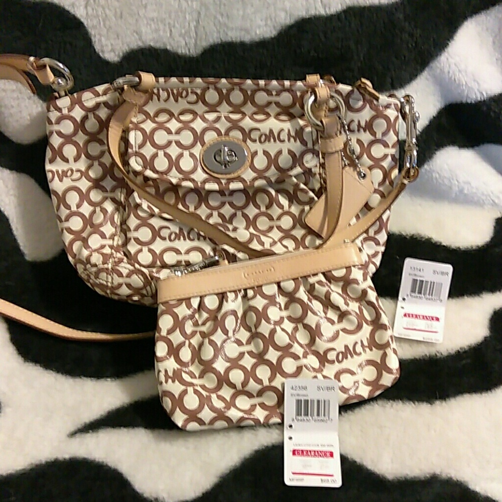 Cute  coach coated canvas bag only used 2 times