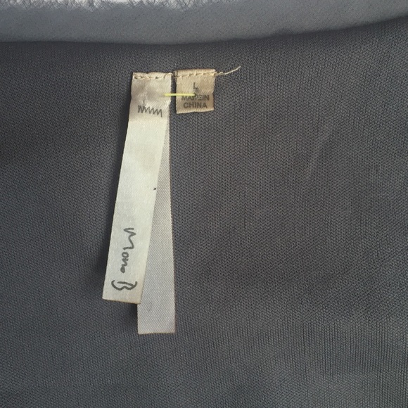 Silver Tank Top with Sequins and Fringe Large - Picture 3 of 4