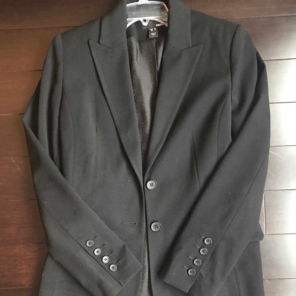 Womens H&M Black Suite Jacket