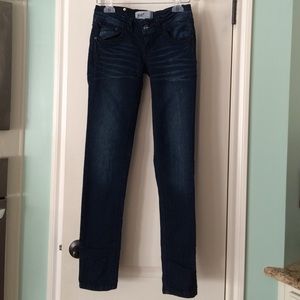 JOLT dark wash jeans size 3 Skinny straight leg