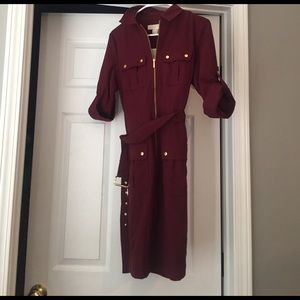 NWT Michael Kors maroon dress