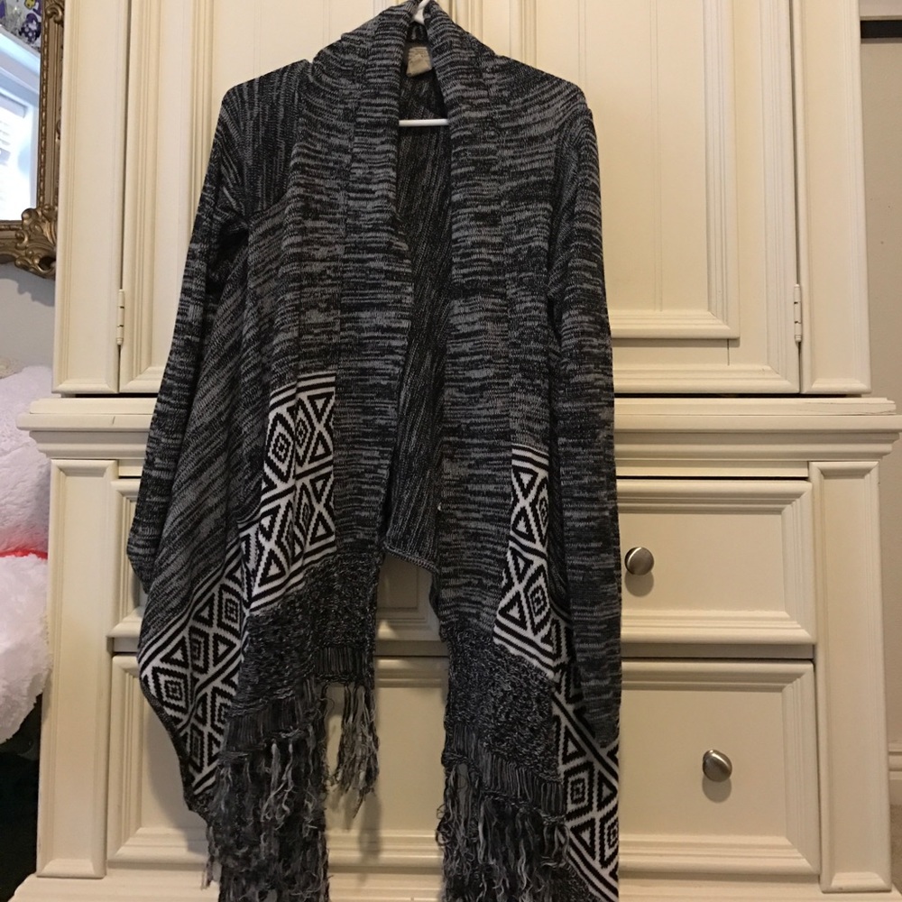 Black and white cardigan
