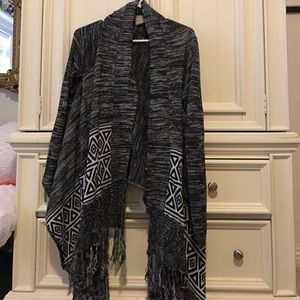 Black and white cardigan