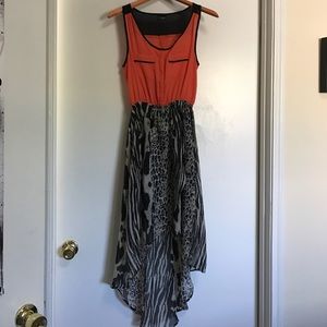 High/low multicolored dress.