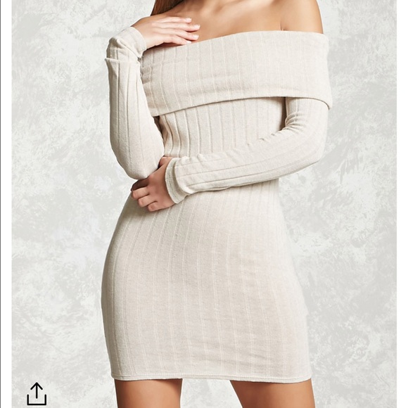 Off the shoulder knit bodycon dress 👗 - Picture 1 of 3