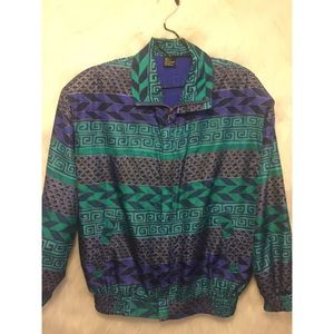 Retro Vintage 90s Funky Tribal Windbreaker