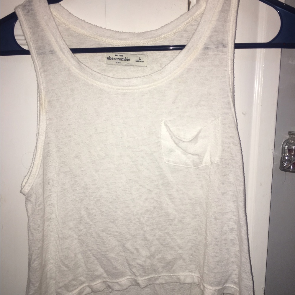 Cropped white top from Abercrombie