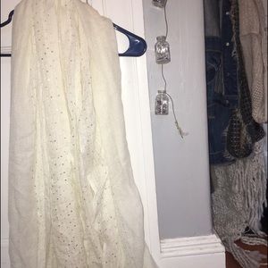 White, sparkly scarf from American Eagle