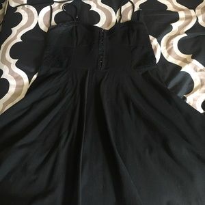 Black skater dress