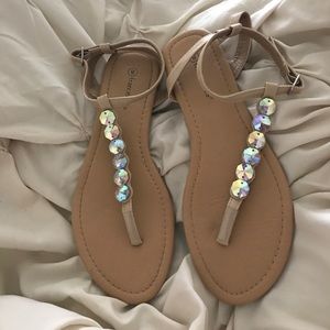 Nude sandals