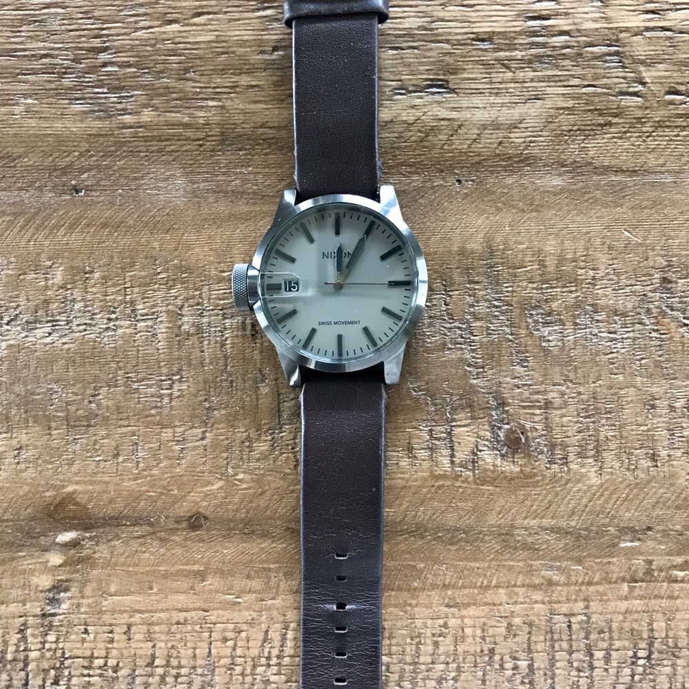 'The Chronicle' Nixon Leather Watch