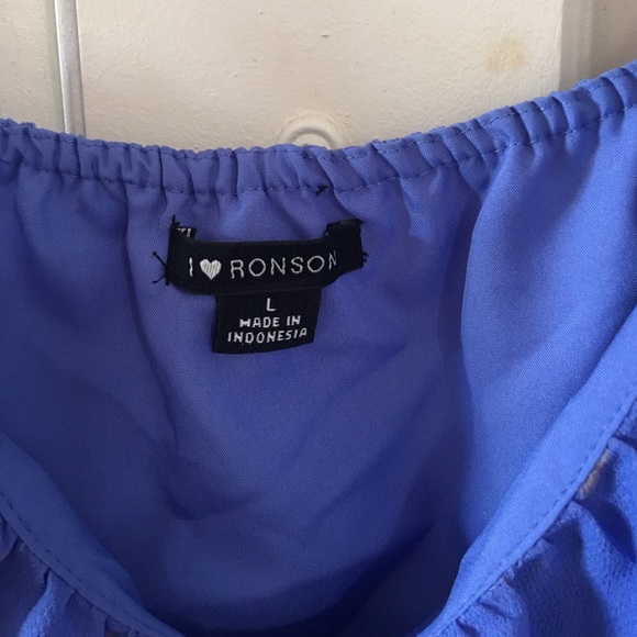 Adorable Blue Tank. Size L - Picture 4 of 4