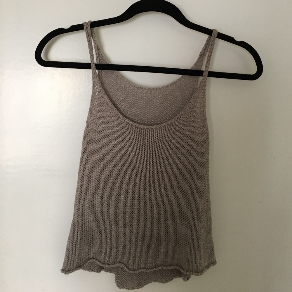 Brandy Melville knit crop top