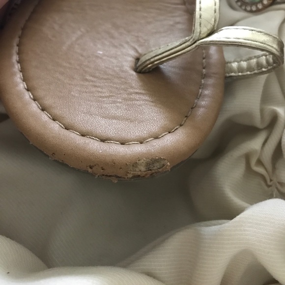 Gold embellished sandals - Picture 2 of 3