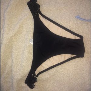 Black small bikini bottoms