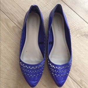 Banana republic bright purple flats