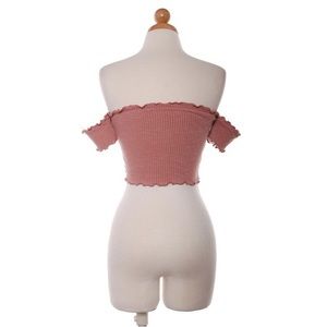 LF Tops - Wavy Crop Top - Black LF Tops - Wavy Crop Top - Black