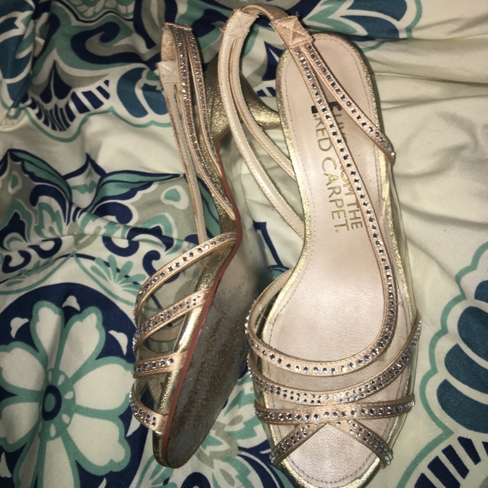 Sparkly statement heels