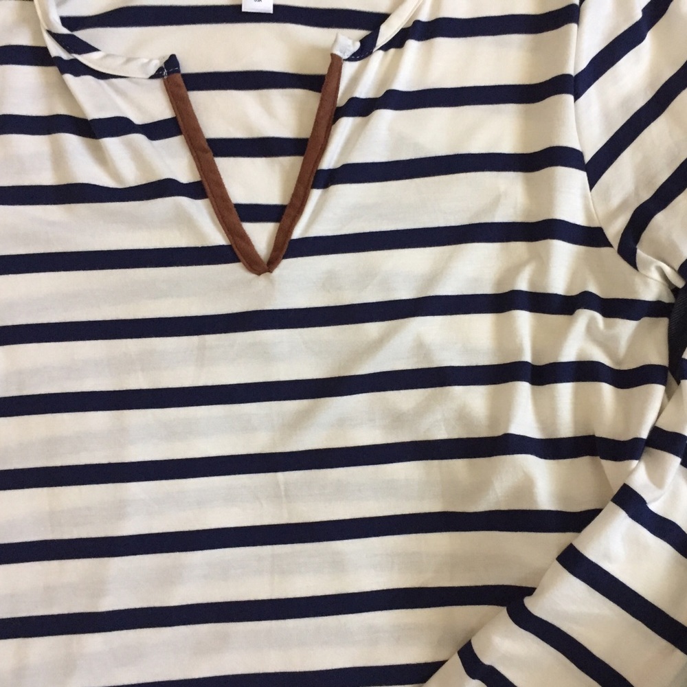 Sold Out!! Classic Striped Tunic in Navy - Picture 6 of 6