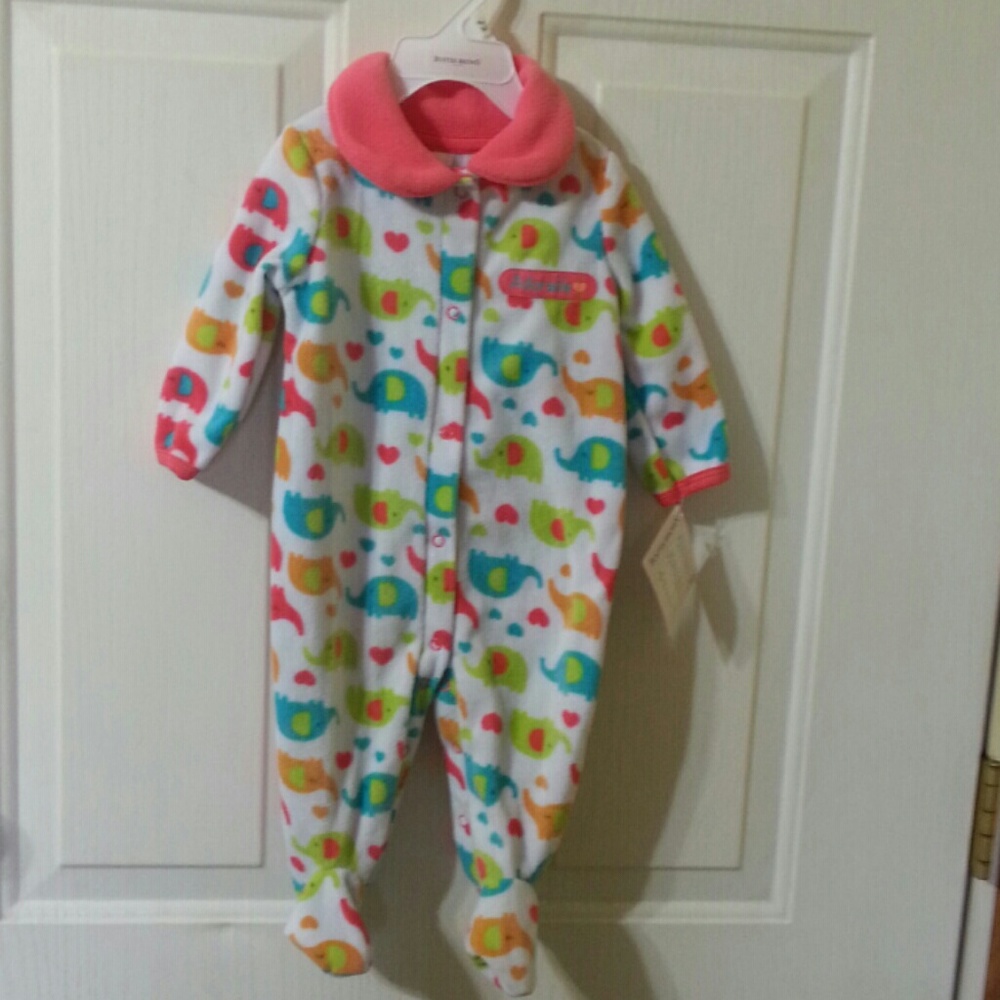Buster Brown Sleeper Elephant Printed 6/9 Mo. NWT