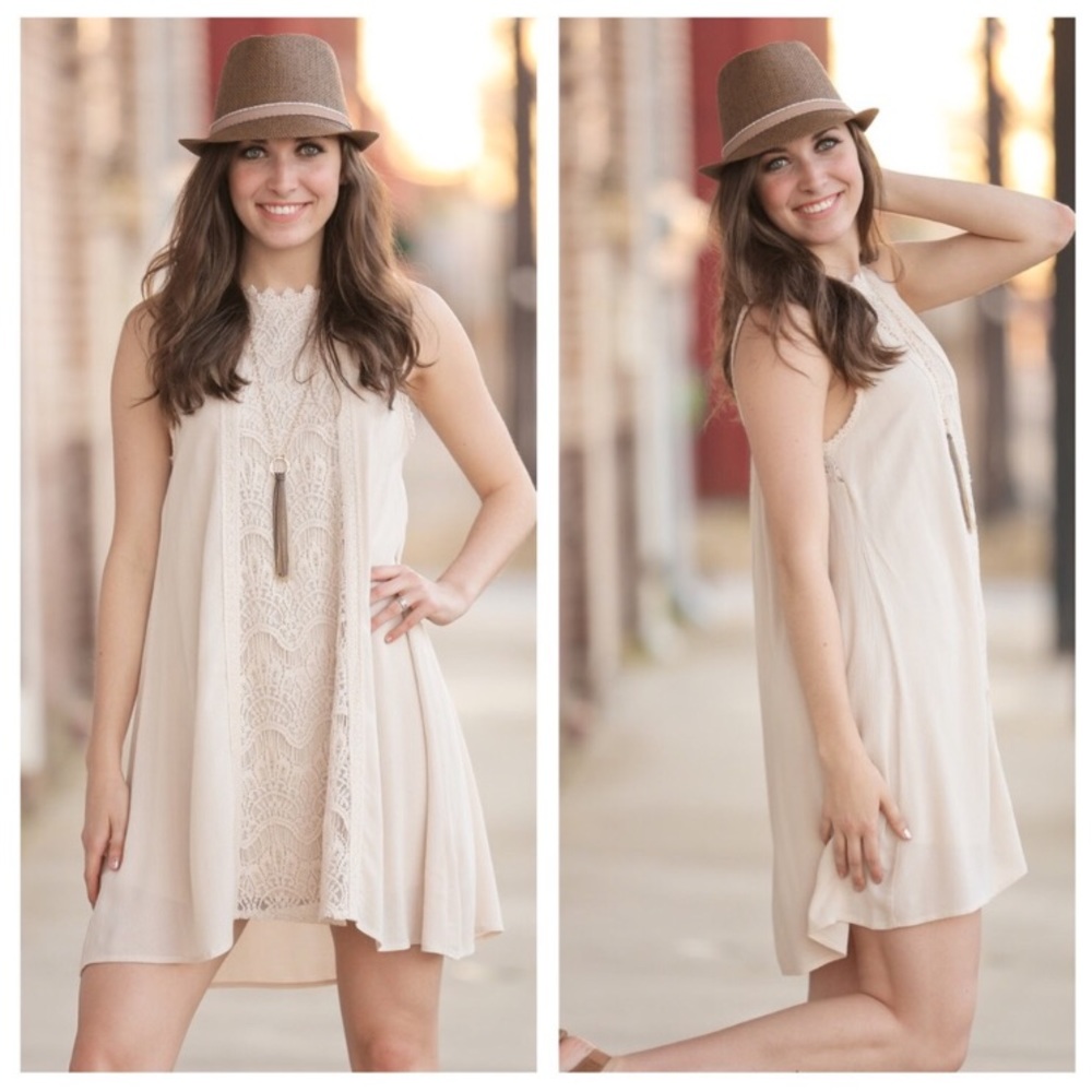 ONLY  2 LEFT!!! Ivory tunic dress