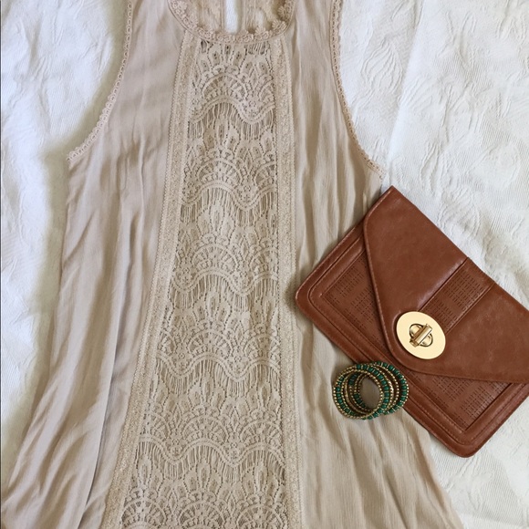 ONLY 2 LEFT!!! Ivory tunic dress - Picture 3 of 6