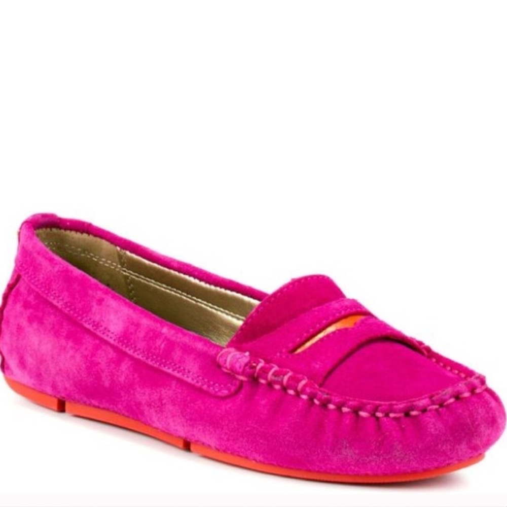 Sam Edelman Pink Suede Loafers
