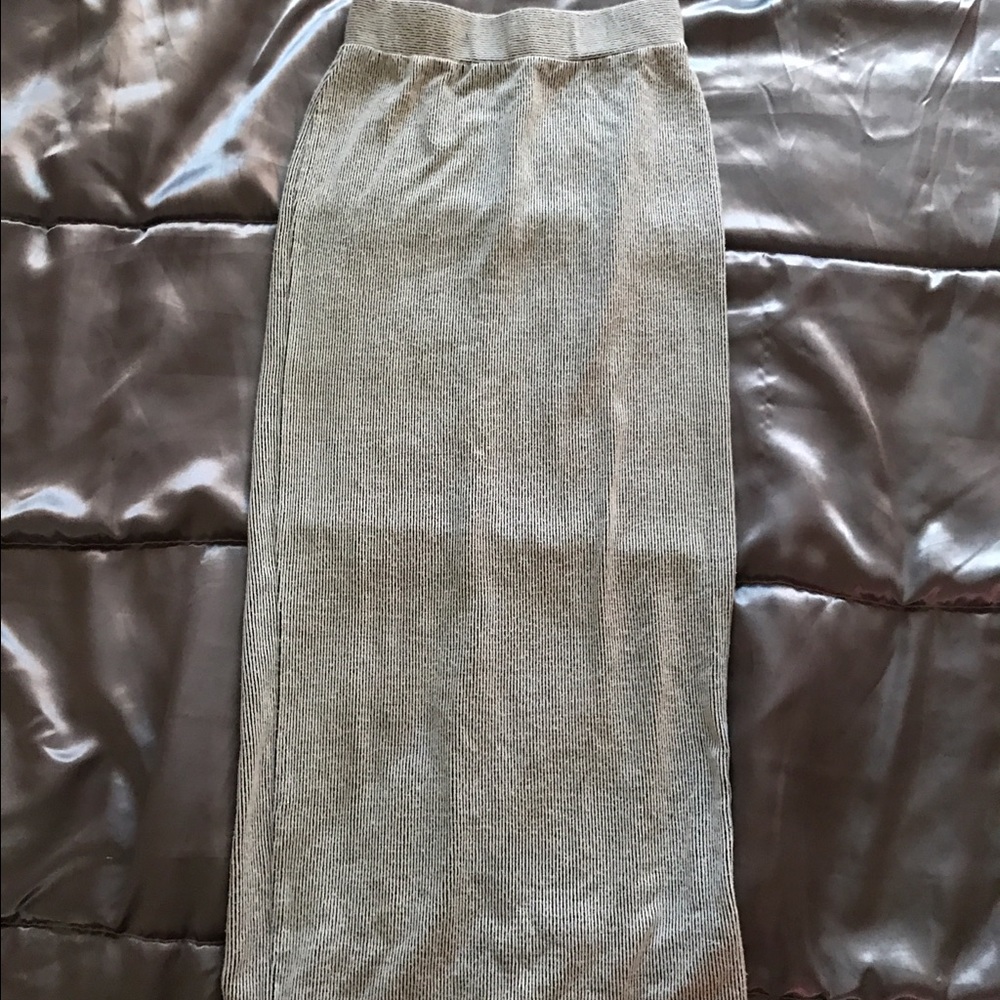 Stripe Midi Skirt