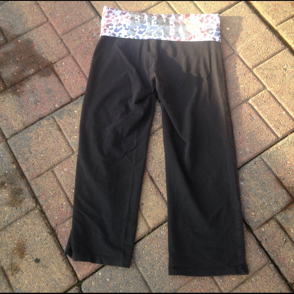Pink Victoria Secret Yoga Crop Pants