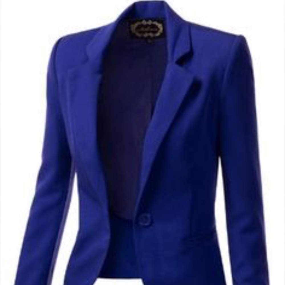 Ambiance Colbot Blue Blazer Neve Worn