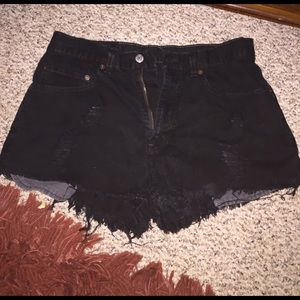 High Waisted Jean Short