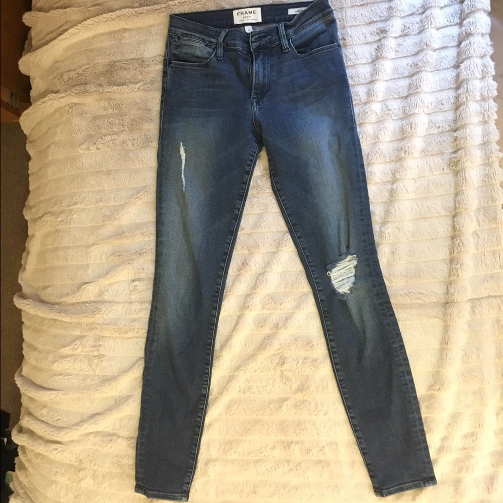 Frame "Le High" Mid-rise skinny jean