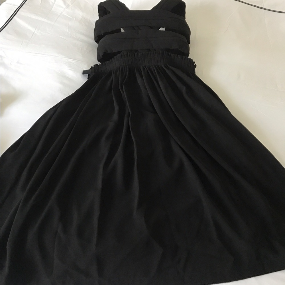 Comme de garçon cage black dress
