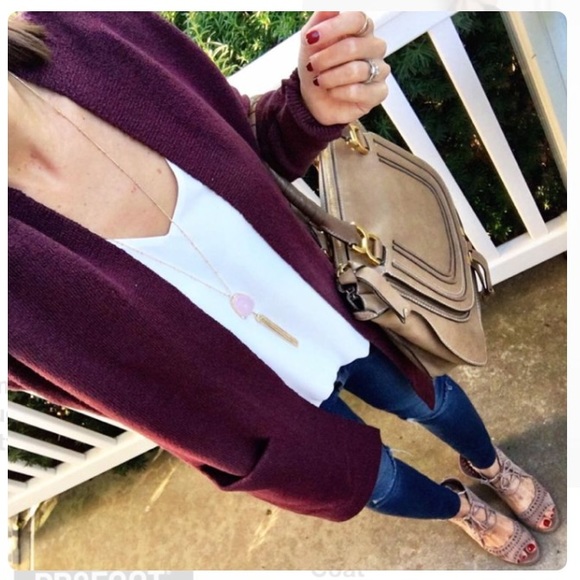 Urban Outfitters Jackets & Blazers - NWOT Burgundy Cardigan