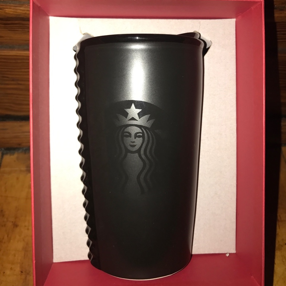 BNIB Matte Black Ceramic Starbucks Mug