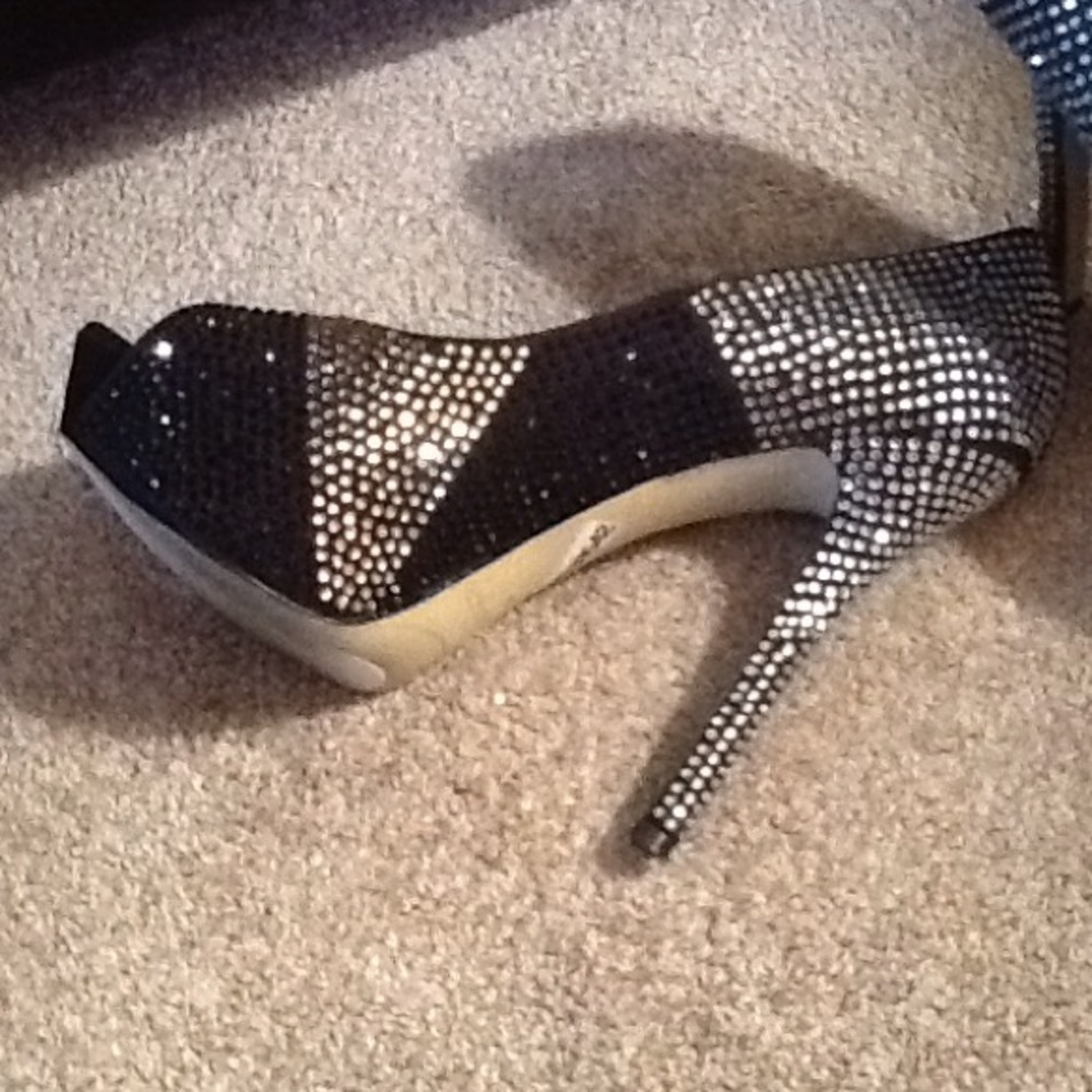 Enzo Angiolini rhinestone heels